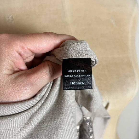 Dress The Population Emery Metallic Jersey Open Back Dress SZ M - Picture 6 of 12